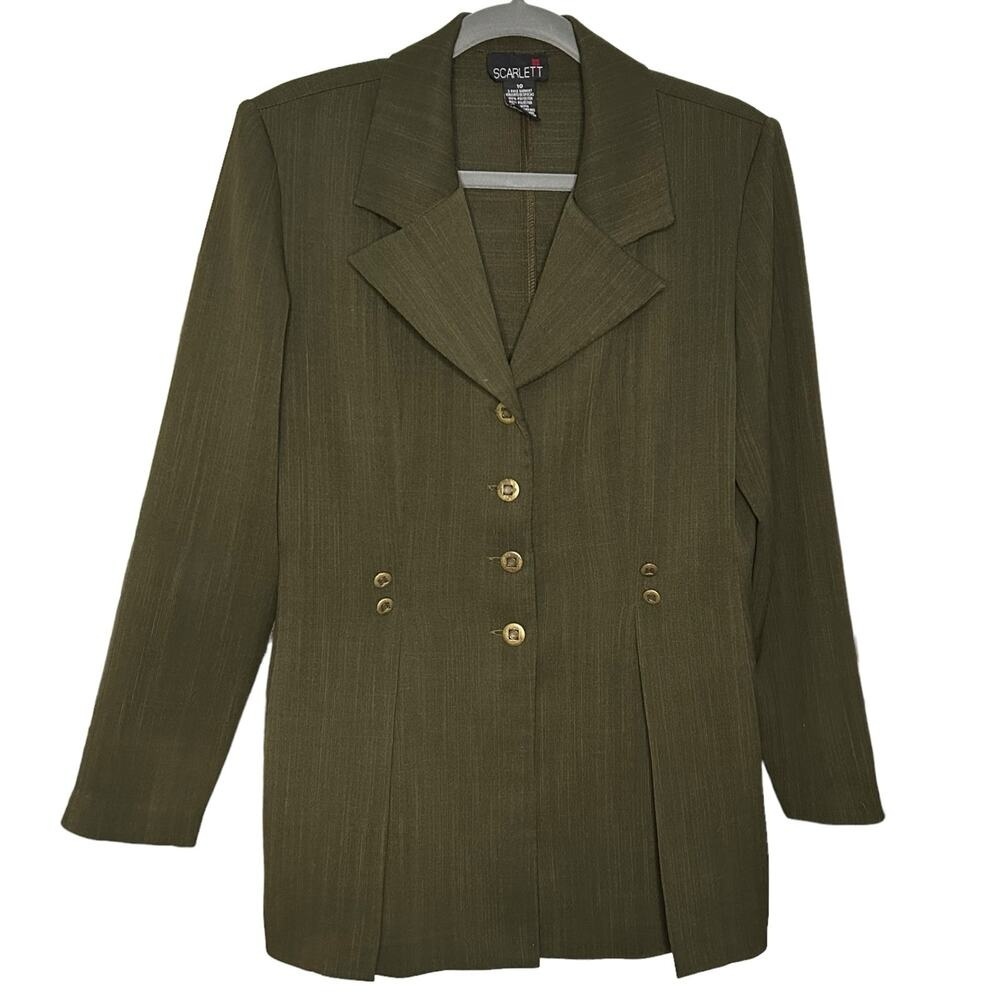 Vintage Olive Green Blazer Size 10